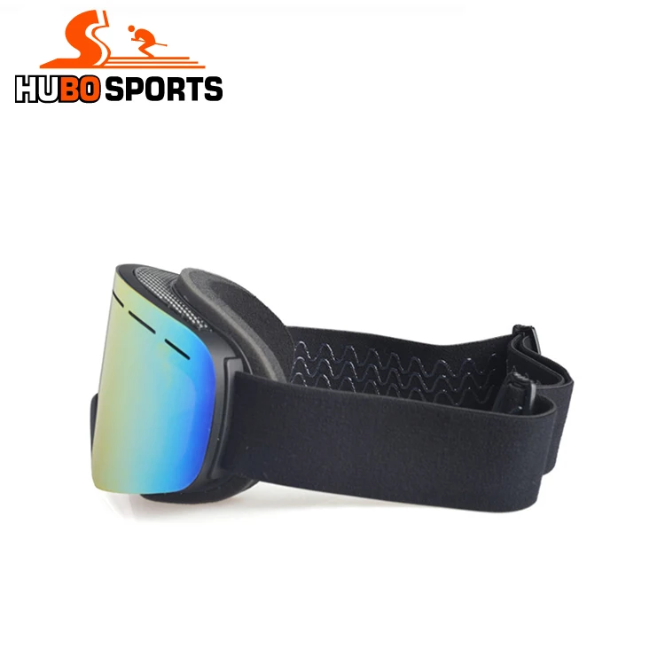 HUBO 193A mirror lens ski goggle anti fog snow goggles myopia CE certificate designer ski goggles