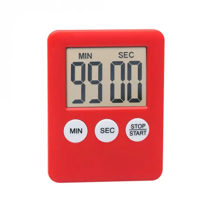 Cheap promotion gifts digital countdown magnet LCD timer for promotion Mini magnetic digital kitchen timer