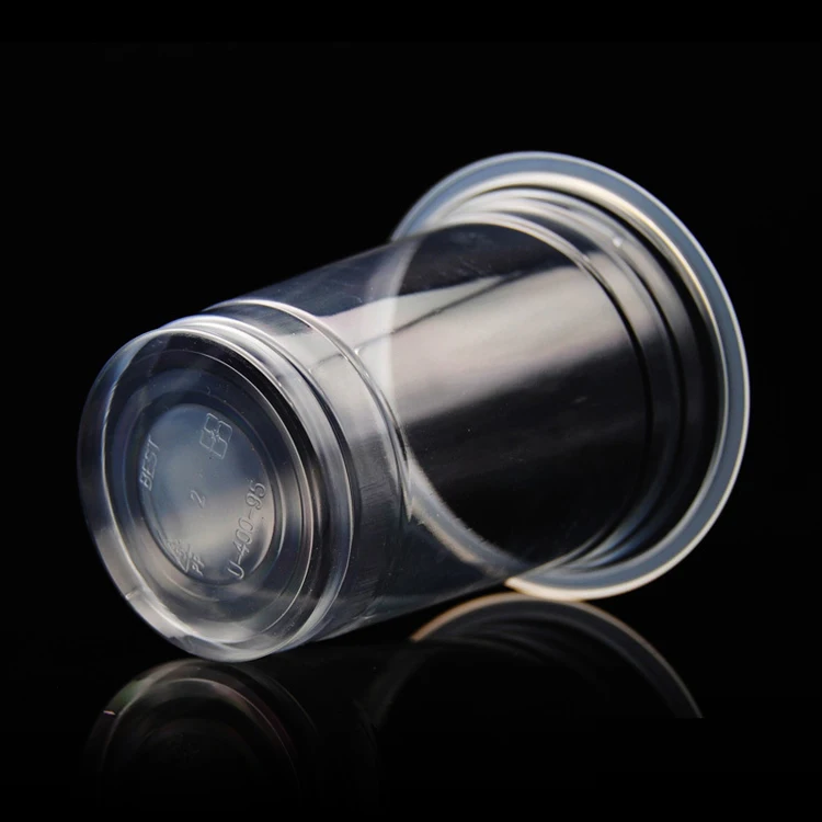 400ml 14oz eco-friendly Disposable PET cups PP Plastic cold Beverage cups