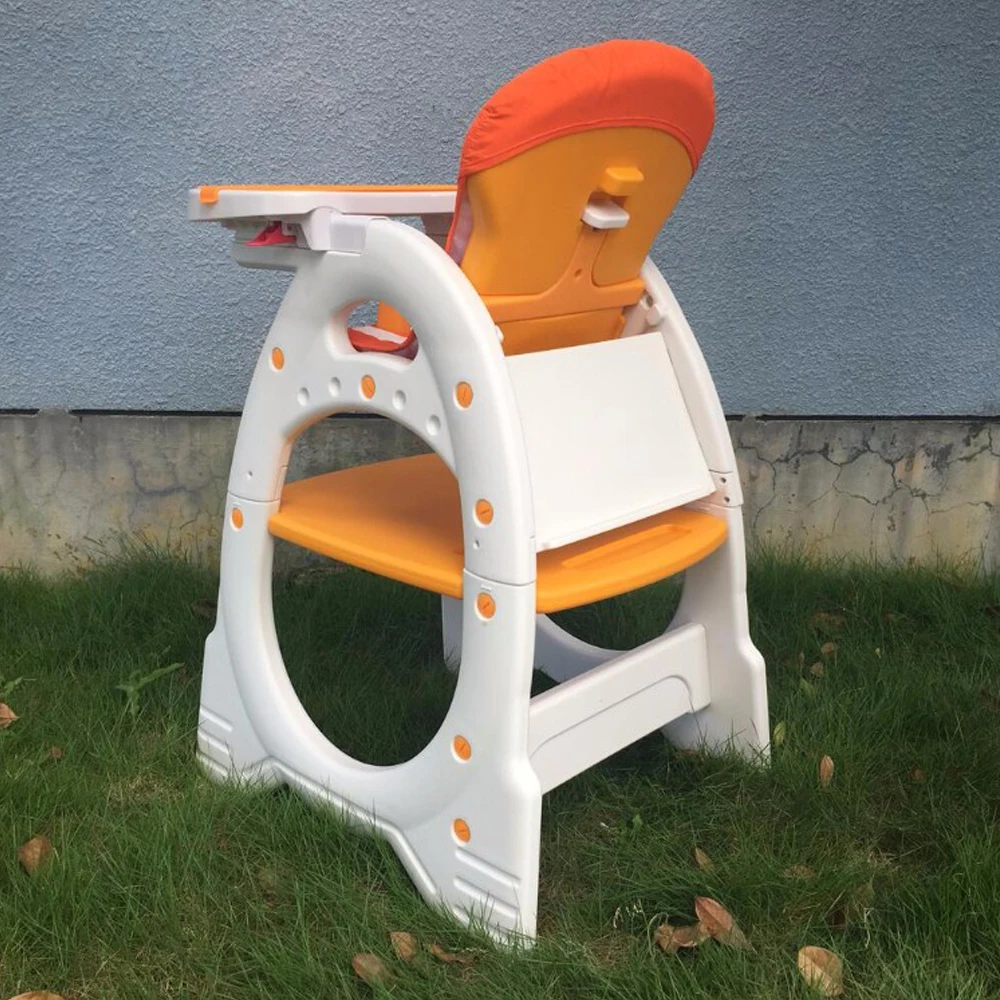 EN71-3 standard multi-function non-taxic plastic free baby feeding high chair 3 in 1 Kids Furniture