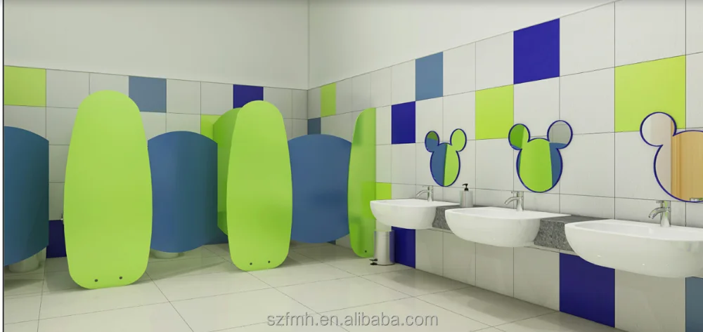 kindergarten toilet cubicle size