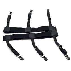 Unisex Business Shirt Stays Garters Leg Belt Suspenders Men Braces For Shirt Holder adjustable length no-slip low price