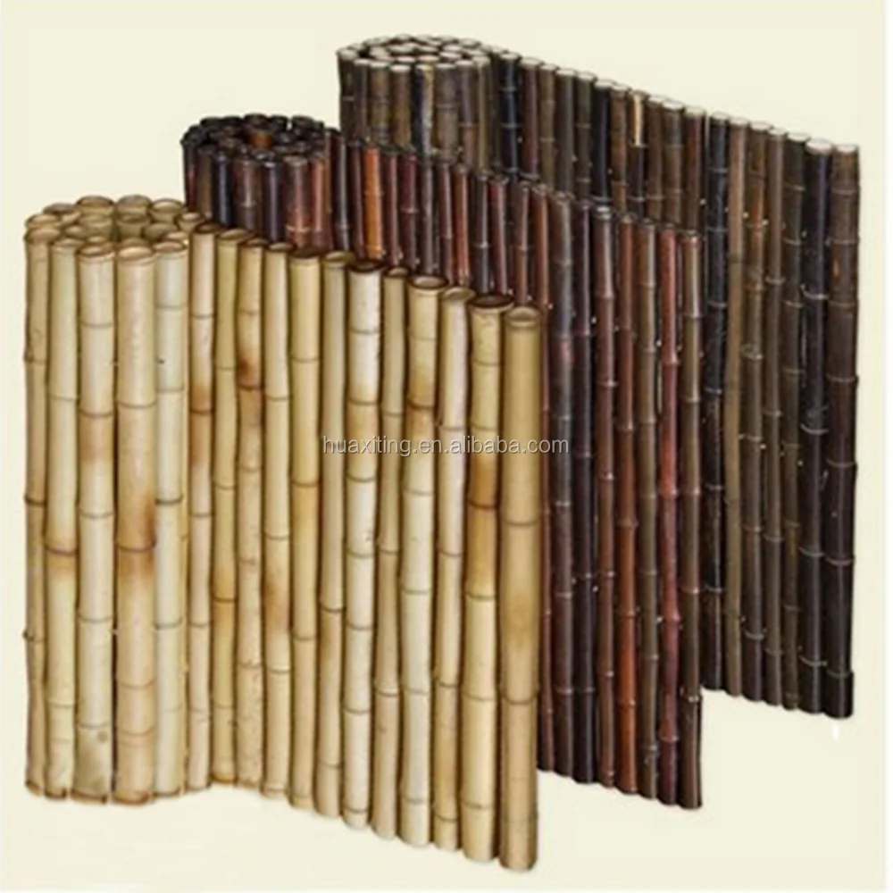 Inside-Wired Black Bamboo Fencing /Natural Black Bamboo Fence