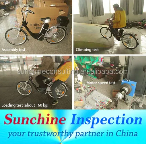 
Electric Bicycle Inspection Service in Langfang / Xingtai / Anping - Bike Quality Control and Inspection Service in Hebei 