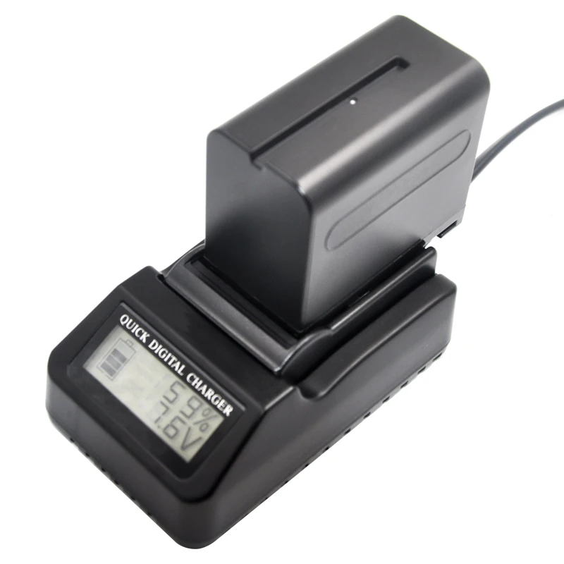  Сверхбыстрые скорости зарядного устройства для Sony NP-F960 NP-F970 NP-F770 NP-F750 NP-F570 NP-F550 NP-F530 NP-FM500H NP-FM50 NP-QM71D