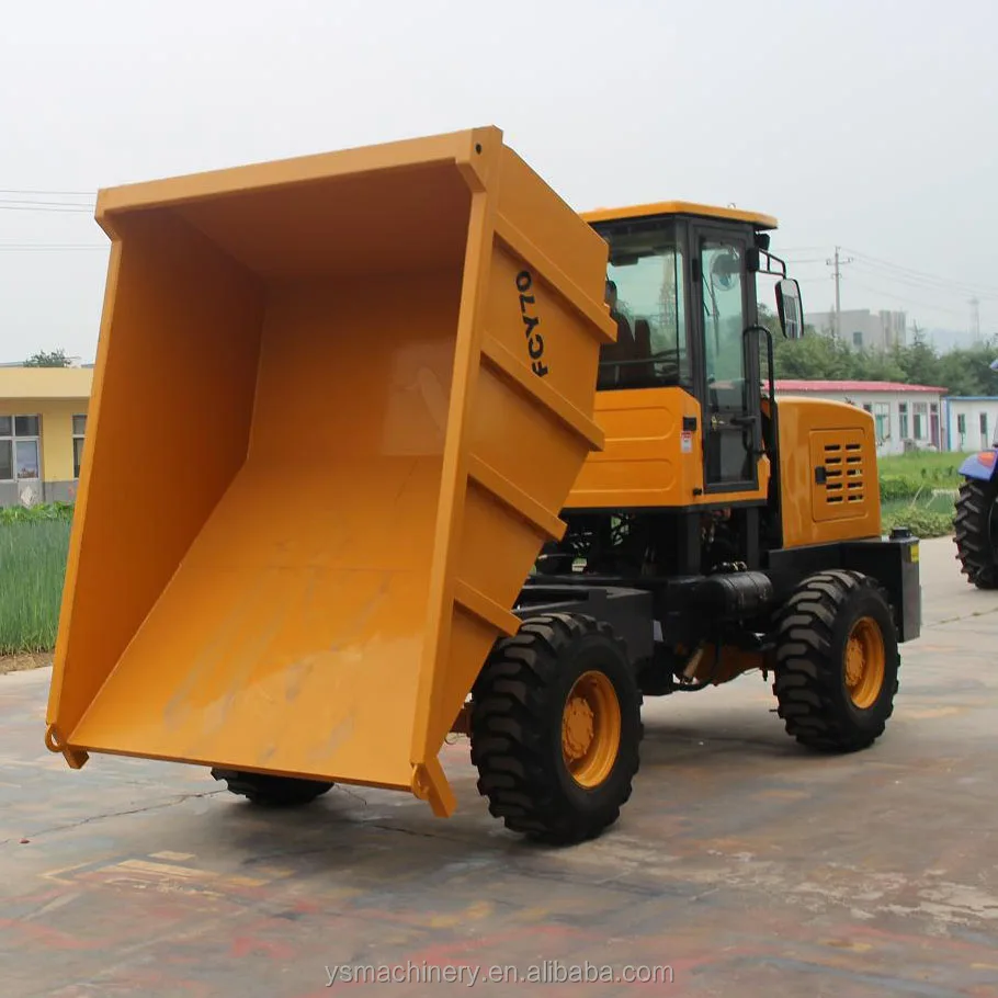 4 wheel drive 7.0 TONS Back Mining Construction Site dumper  FCY70