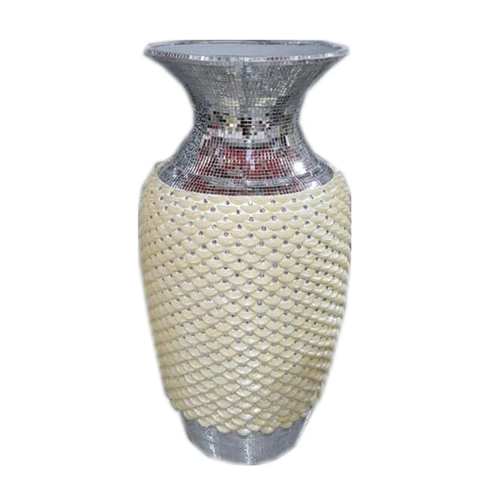 FRP Original Resin Colorful Floor Large Flower Vase Living Room Furniture