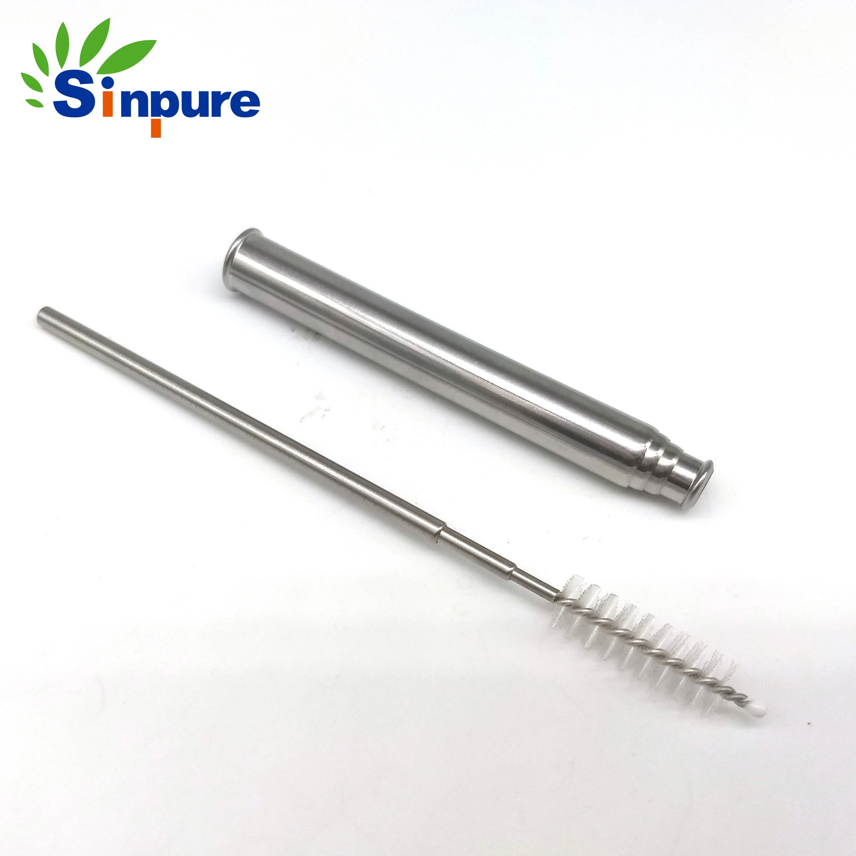 
Stainless steel telescoping drinking straw 