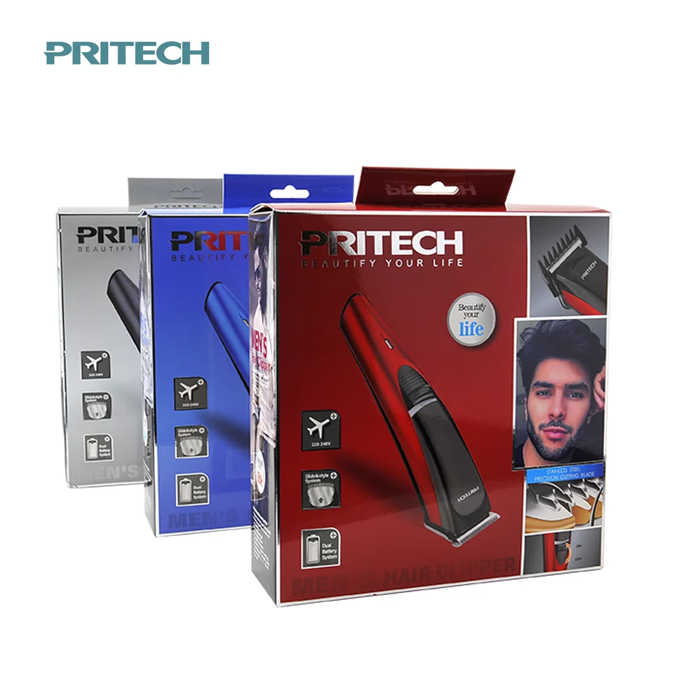 Перезаряжаемая машинка для стрижки волос и бороды PRITECH домашнего использования