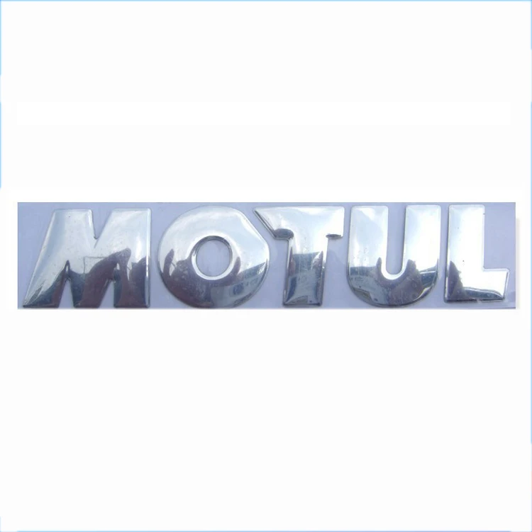 Custom 3d Plastic Logo Sticker Embossed Soft Label Home Decoration Plated Letters Private Brand Emblem Nameplate Customized