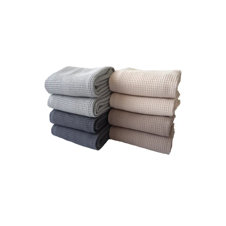 100% Cotton Plain Color Waffle Weave Kitchen Tea Dish Towels