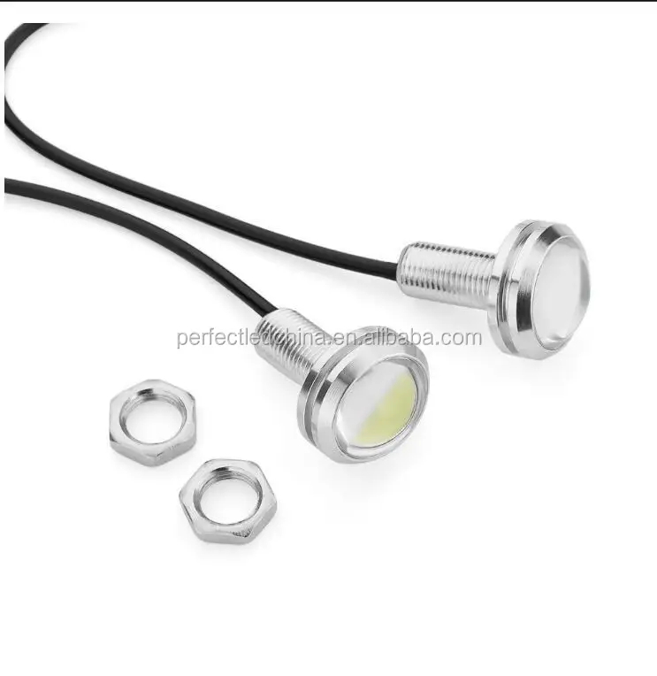 Durable manufacturers car cob with screw rogue reversing lights 18mm eagle eye waterproof led daytime running car light