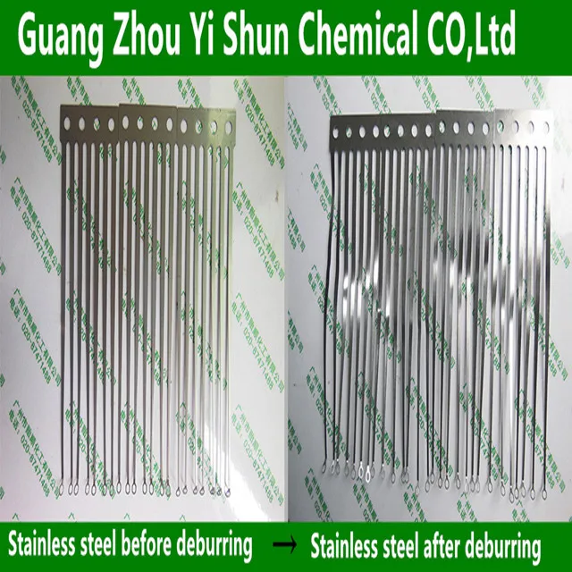 Copper alloy burr removal polishing agent Chemical liquid to remove burrs Metal burrs removal