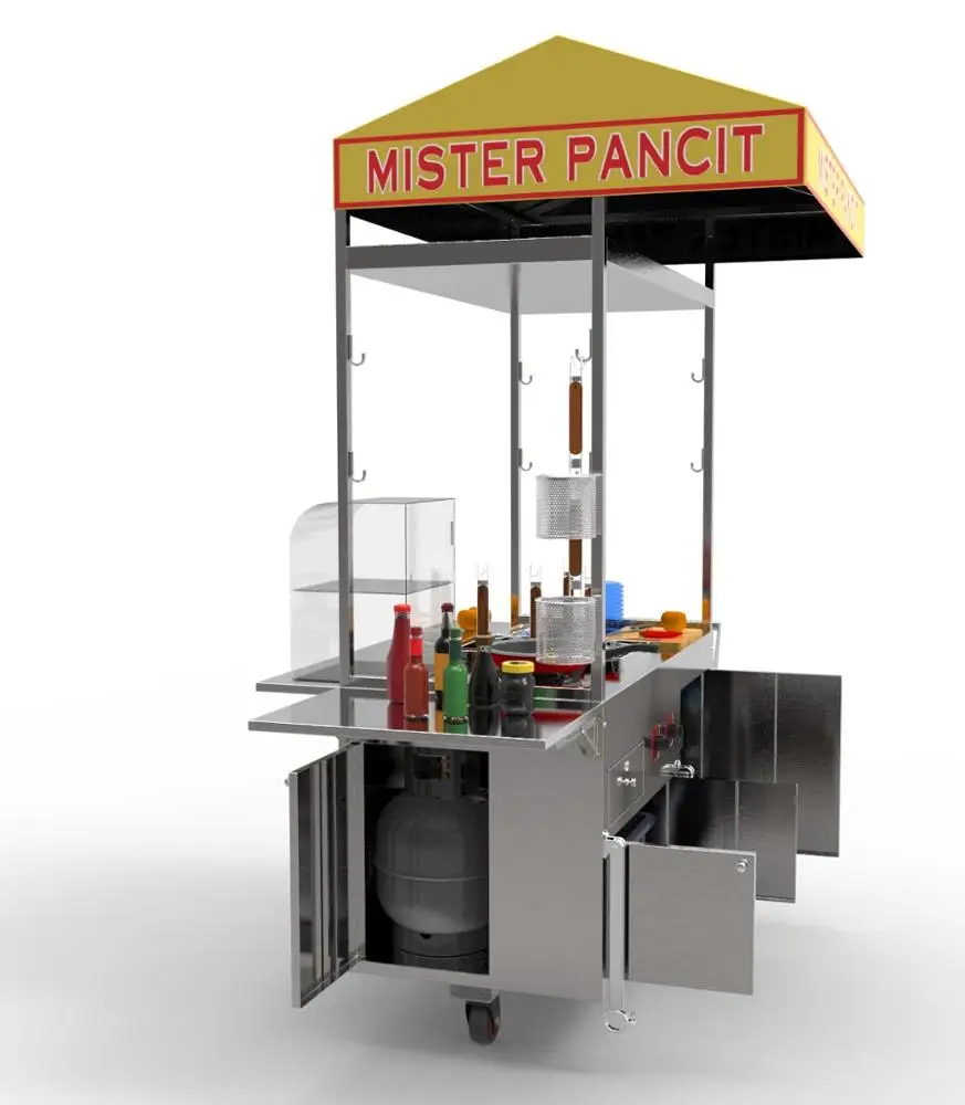 
Bike drive food vending carts 