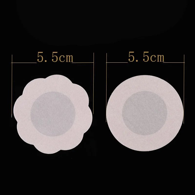 
Nipple Sticker Unisex Invisible Satin Fabric Breast Pasties Adhesive Disposable Nipple Cover 