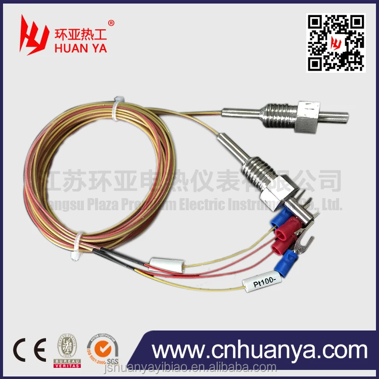 Thermistor and pt100 Type Sensor, Aircraft Temperature Sensor for Water and Oil