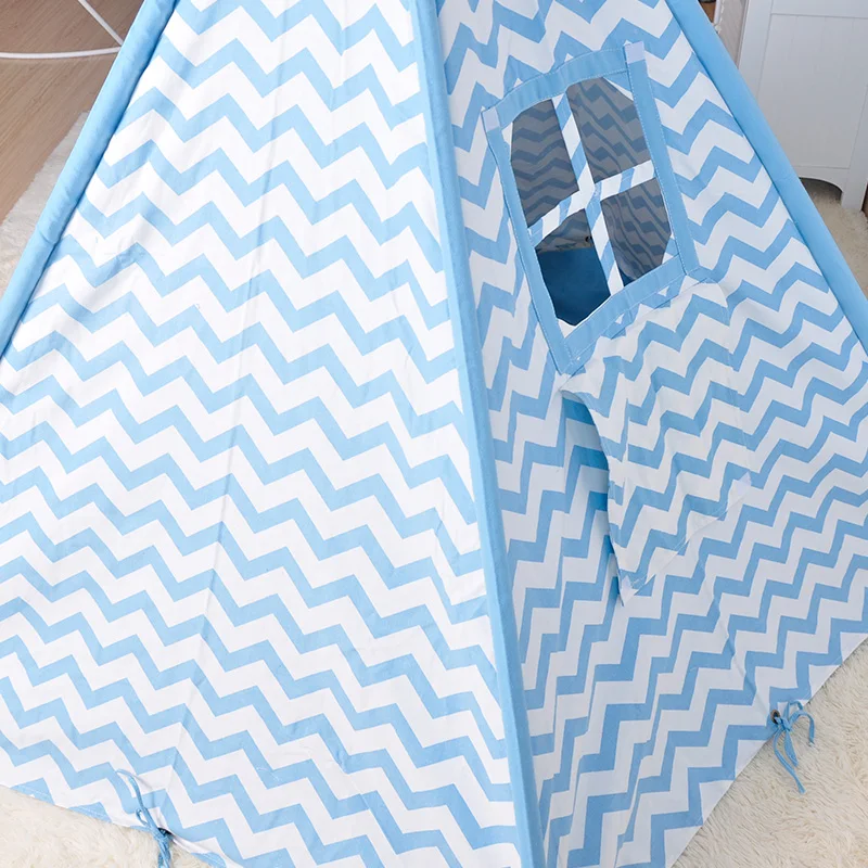 2023 OEM stripe design kids teepee wigwas with 5 ways tents gazebo tents