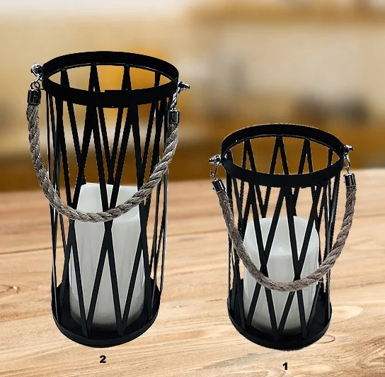 
Factory Wholesale candle holder Hanging metal Lanterns 