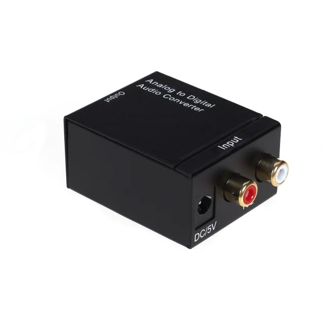 Analog  to digital fiber optic coaxial Toslink audio converter