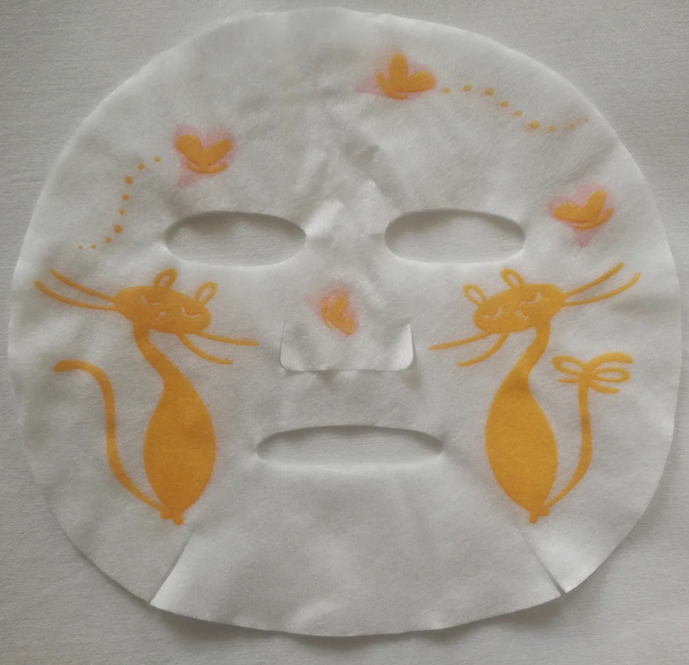 Cute Printing 30gsm Tencel Korean Cosmetics Sheet Mask Female Nonwoven Lightening Moisturizing Gel Face Mask Facial Deep Clean