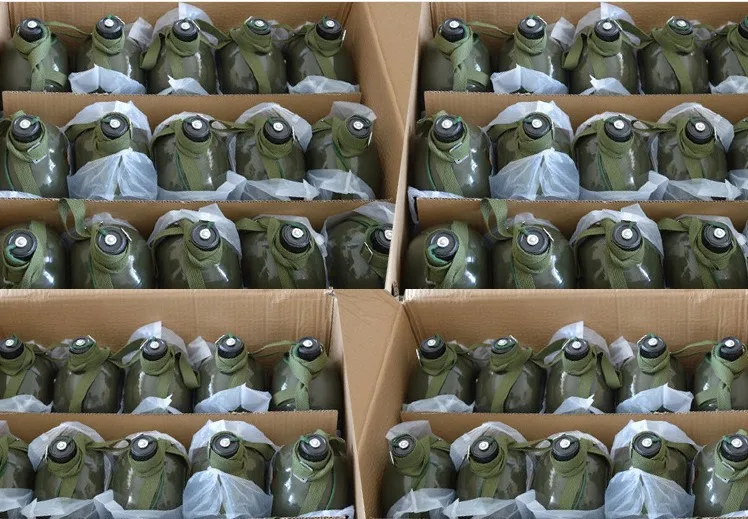 Военный Камуфляжный алюминиевый чайник зеленая бутылка для питьевой воды кемпинга