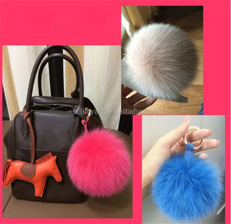 Китайский мех енота шары / черный кролик меховая шапка / сумка мех пом аксессуары