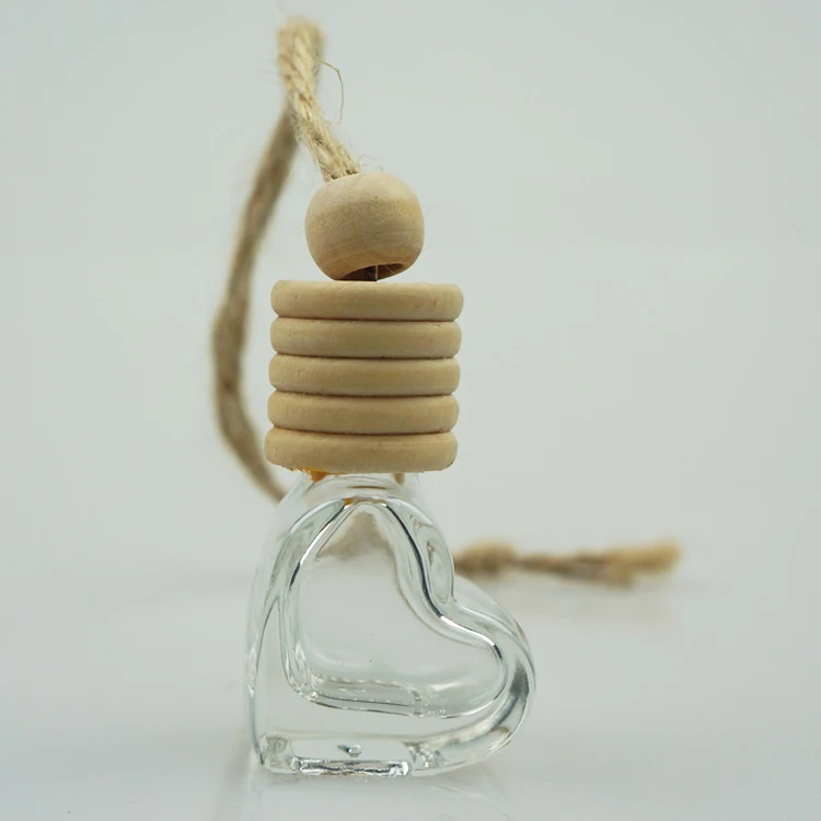 6ML Little Love perfume Bottle Vehicle mounted Sub packaging Glass Aromatherapy Bottle Car Essential Oil Volatile Empty Bottle