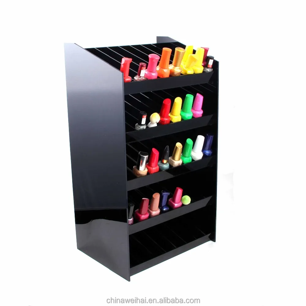 4Tiers Countop Black Acrylic Nail Polish Rack