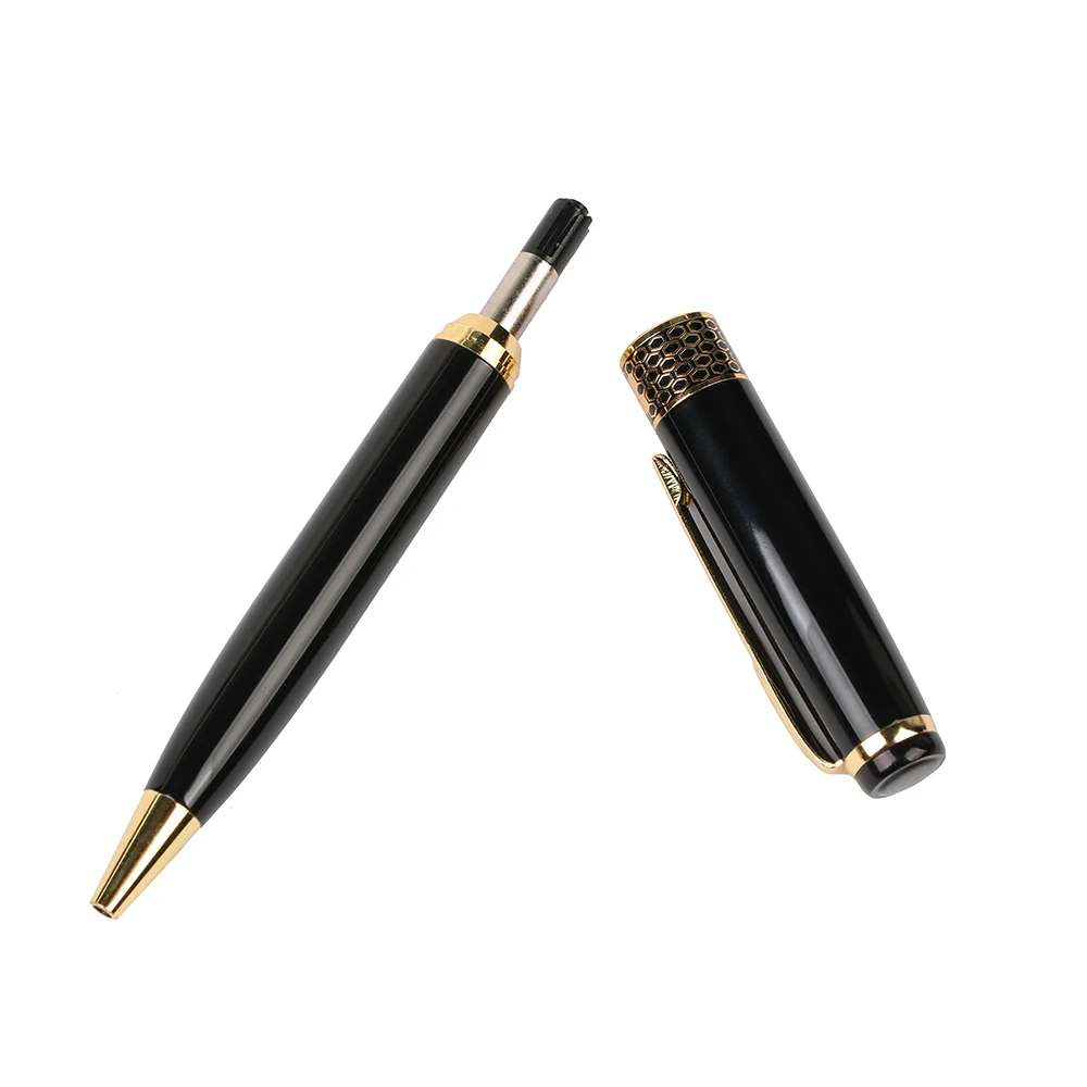 Durable Personalized Company Gift Metal Ballpen High Quality Advertising Twist Ballpoint Pen With Golden Clip