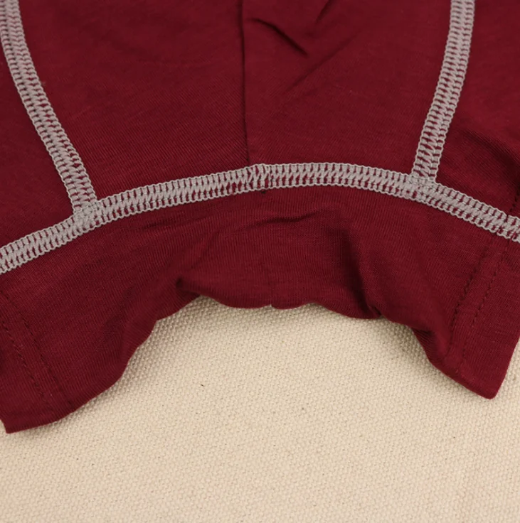 
Wholesale sexy men brief organic cotton middle waist pure color big size young mens underwear boxer 