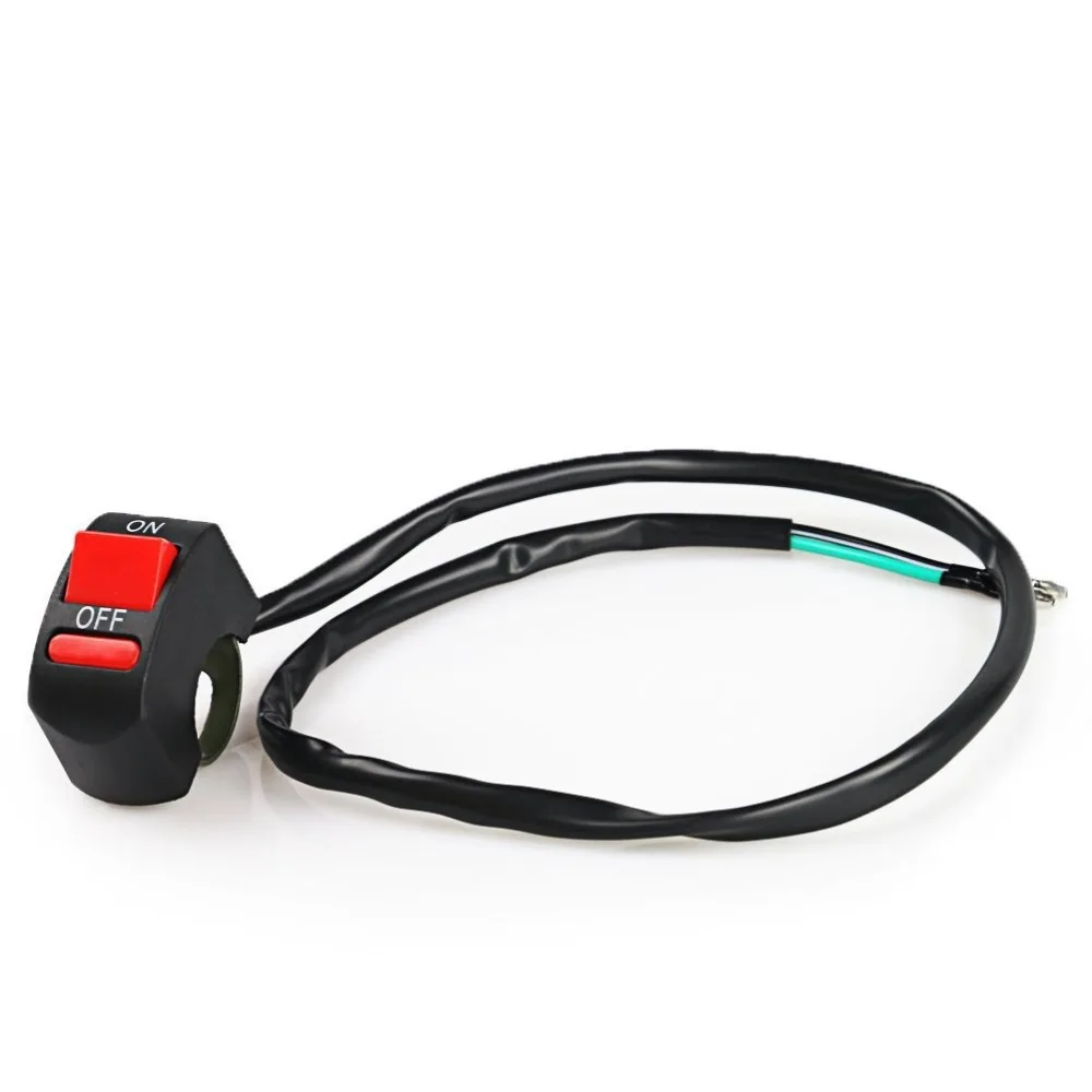 Black Red Kill ON-OFF Switch For ATV Motorcycle Scooter Dirt Bike w/7/8' 22mm Handle Bar