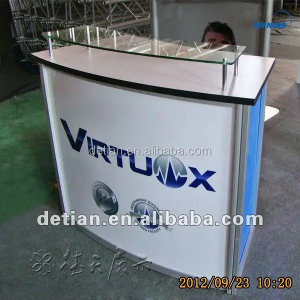 
Выставочный стенд, выставочный стенд в форме дуги, стойка регистрации 