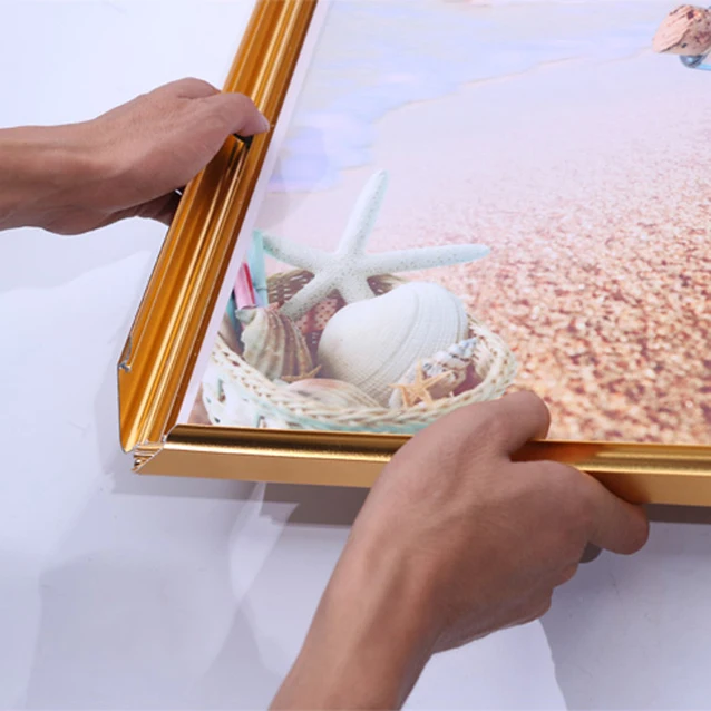 Cinema Slim Poster Aluminum Display Advertising Led Snap Frame Lightbox