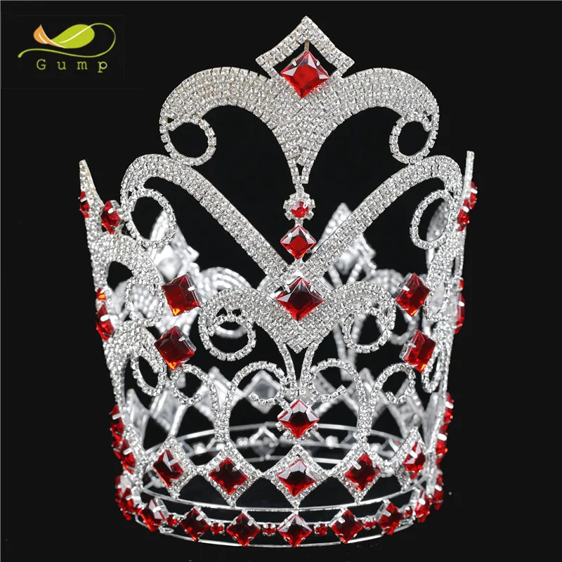 Large Custom Full Round Crystal Crown Beauty Tiara