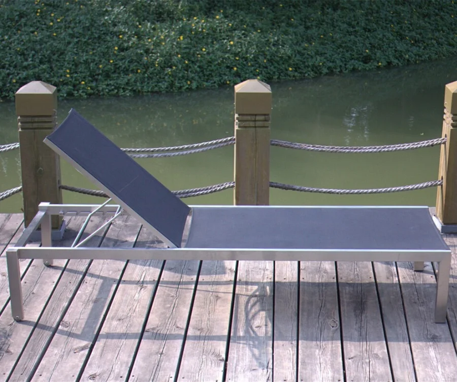 Outdoor Furniture Beach chair Aluminum Beach Sun lounger  sun bed lounger for beach or hotel