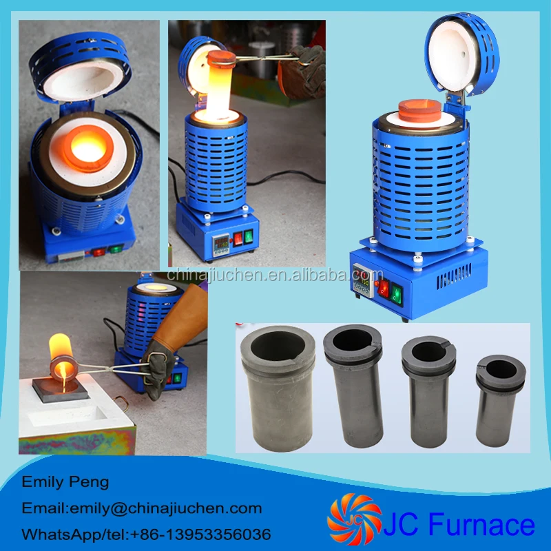 Small Portable Electric Gold Silver Copper Smelter with 1kg 2kg 3kg 4kg