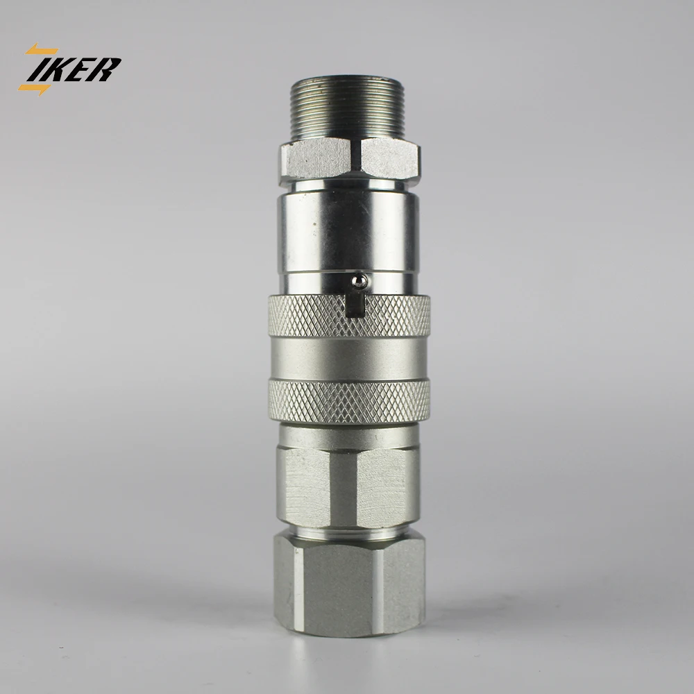 Manual Flat Face Interchange Loader Machine Hose Connector 1/2 Inch Npt Thread Coupling High Quick Hitch Excavator Manufacturer