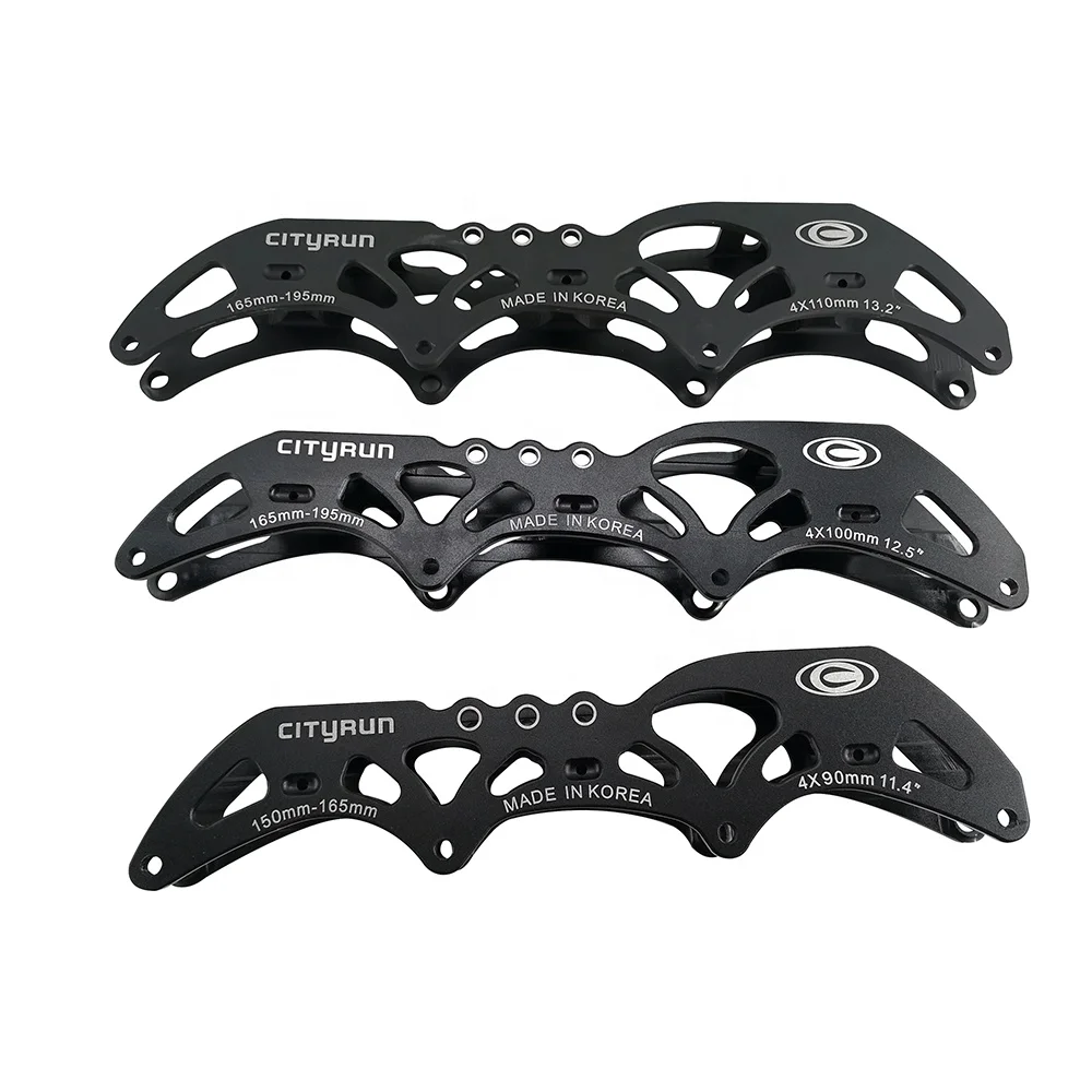 Good Quality Professional CNC Aluminum Alloy Chassis 4*90/100/110mm Speed Inline Skate Frame