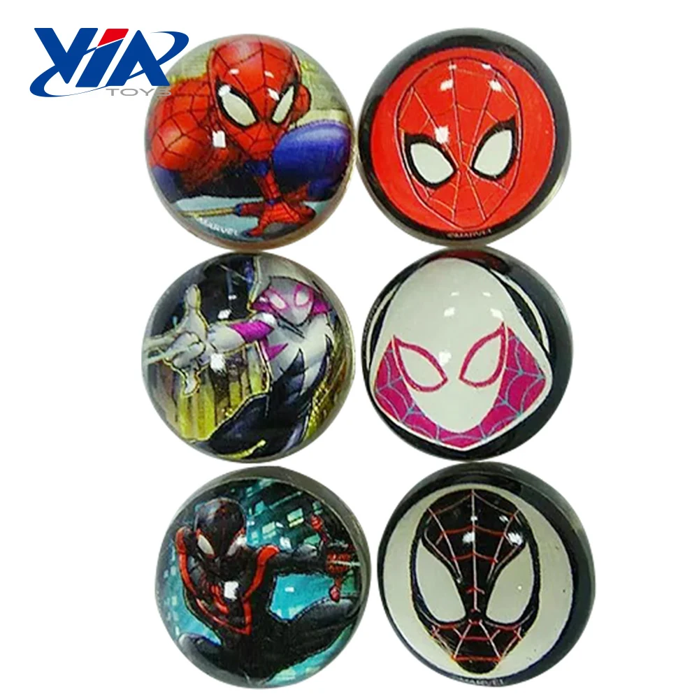 Wholesale  clear rubber bouncing ball with paper card inside