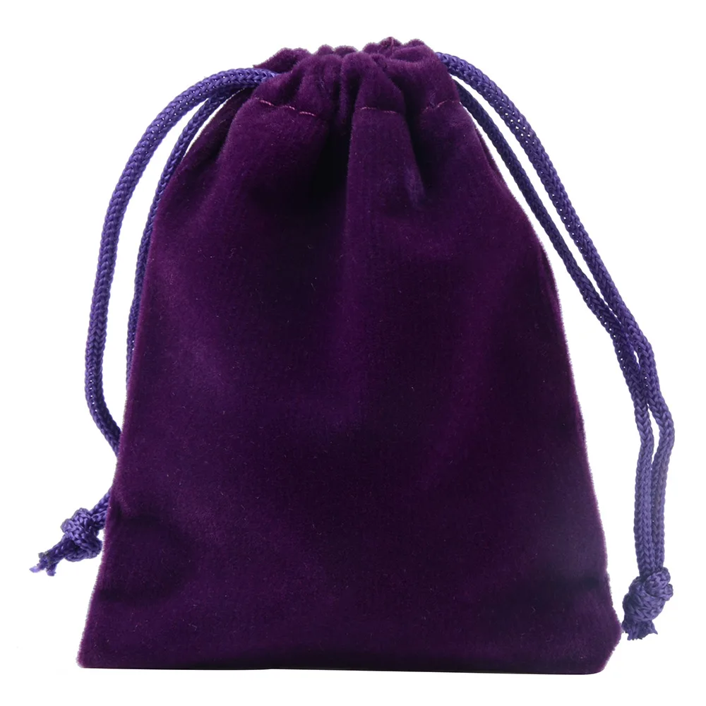 9x12cm Colorful Velvet Jewelry Pouch for Bracelet