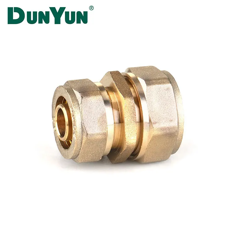 Excellent Quality Straight Through Brass Pex Pipe Fittings Union Connector