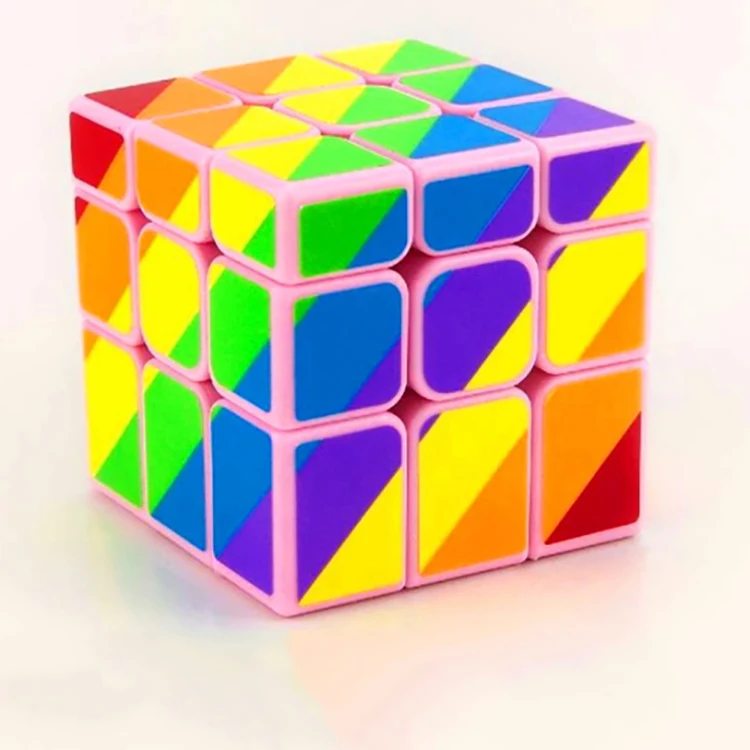 Лучшие популярные продукты развивающие игрушки игры Красочные 3x3x3 головоломка куб для детей