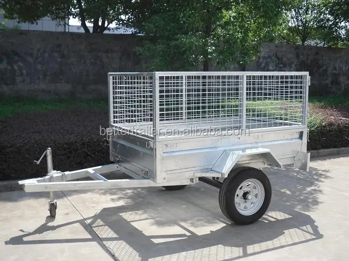 aluminum ramp Australian standard single cage trailer