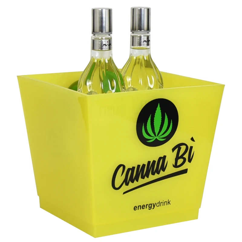 Большой квадратный пластиковый ведро для льда для пива, 10 л