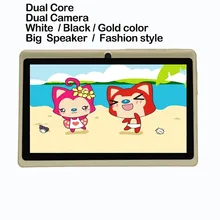 Big speaker Strengthen Volume 7 inch Android Tablet pc 512 Rom 8GB Ram Dual Camera Quad Core Gold Color Support Google Play