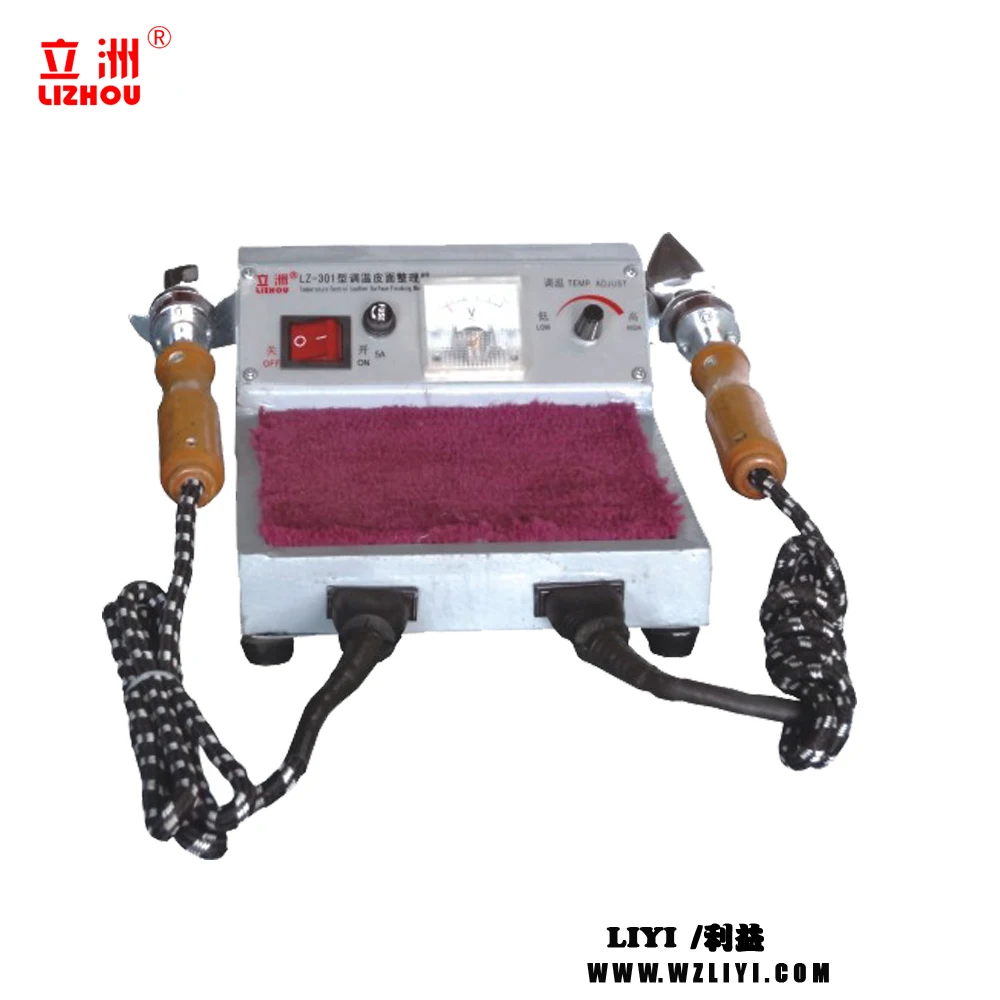 LZ-301 Small Temperature Control Leather Surface Finishing Machine With Low Price Ironing table fabric