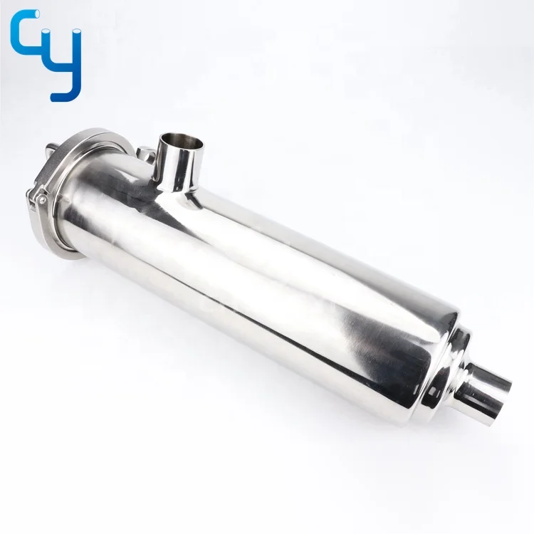Food grade stainless steel pipe fitting sanitary angle type strainer