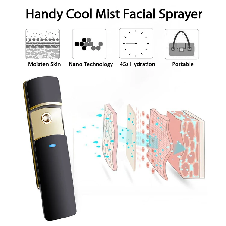 Portable Nano Face and Hair Steamer Handy Mist Machine