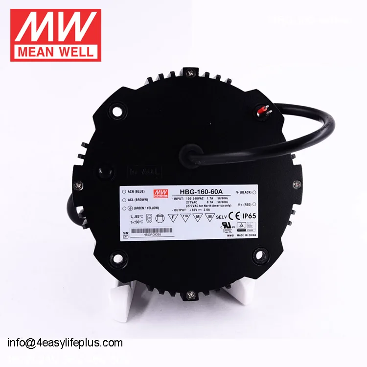 160W 2A Meanwell Constant Voltage + Constant Current LED Driver HBG-160-60A