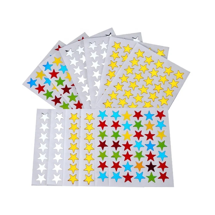 TOPTAC Custom Colorful Foil Stickers Label